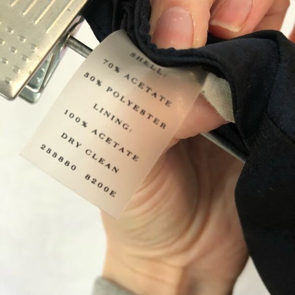 Ann Taylor Navy & Black Asymmetrical Mini Skirt 4 - Picture 5 of 5